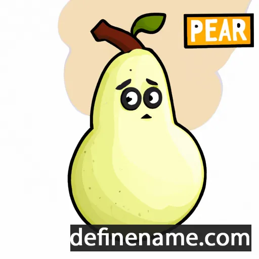 Pear cartoon