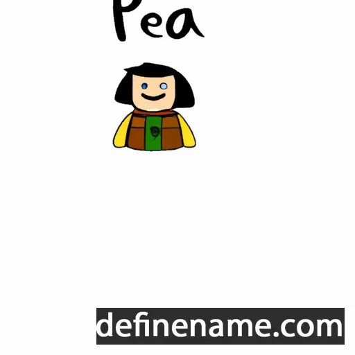 cartoon of the name Peata