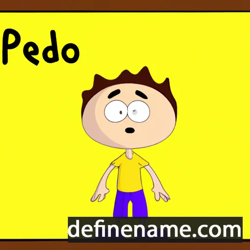 cartoon of the name Pedru