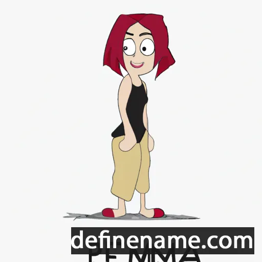 cartoon of the name Pemma