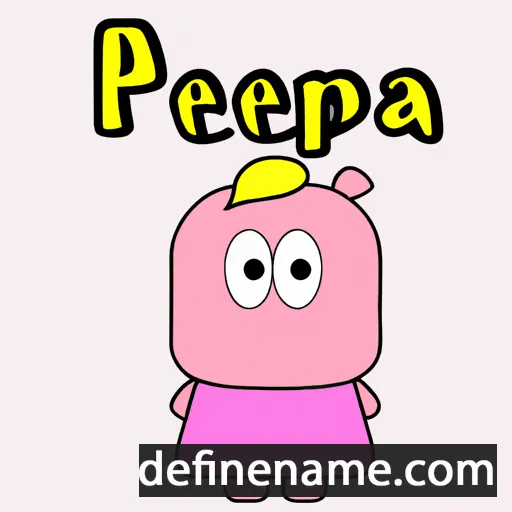 cartoon of the name Peppa