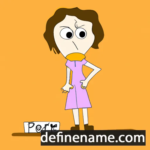 cartoon of the name Peri