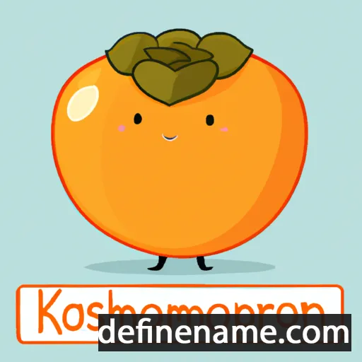 Persimmon cartoon