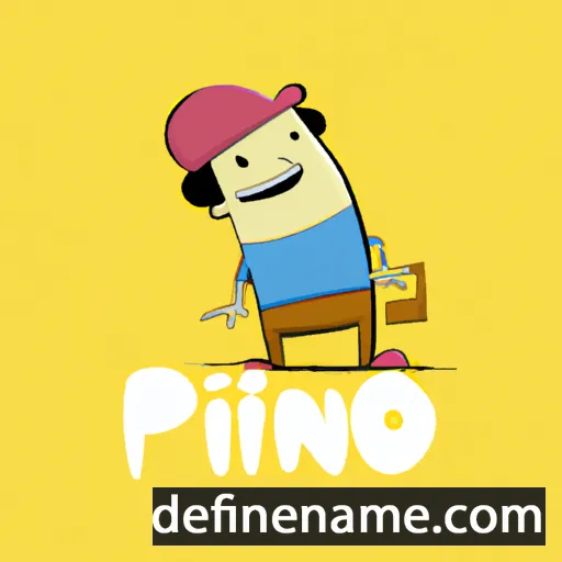 cartoon of the name Pino