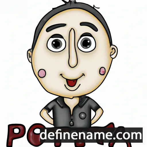 cartoon of the name Piotra