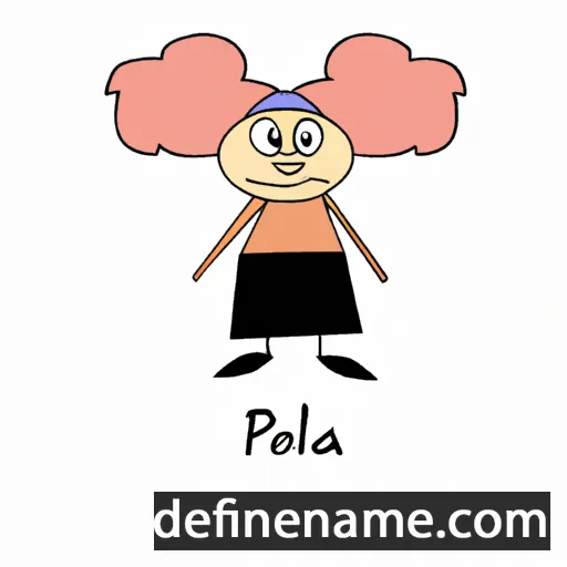 cartoon of the name Pola