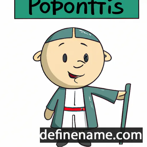 Pontianus cartoon