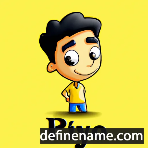 cartoon of the name Priyo