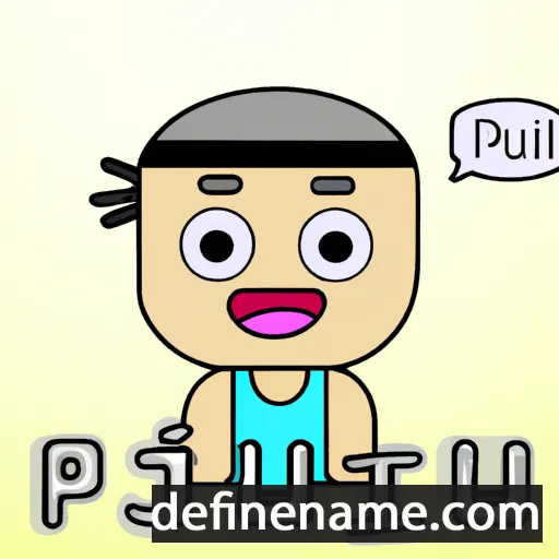 Puji cartoon