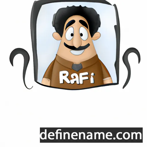 cartoon of the name Rafi