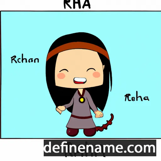 cartoon of the name Raha