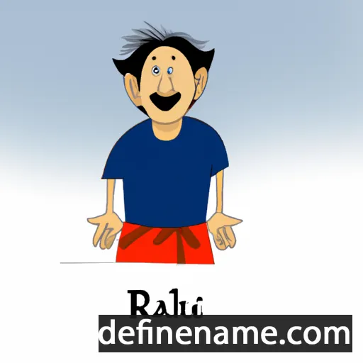 cartoon of the name Rahil