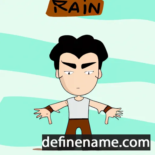 cartoon of the name Raian