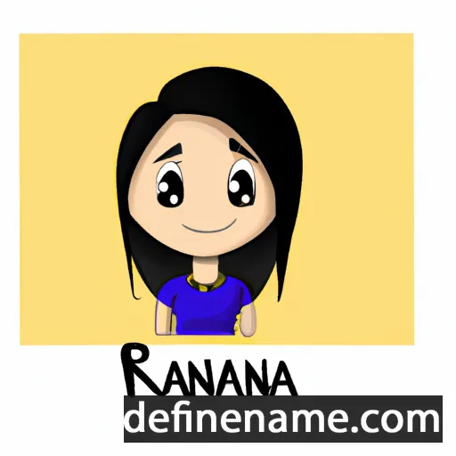 cartoon of the name Raiana