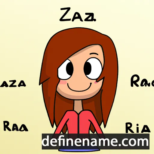 cartoon of the name Raiza