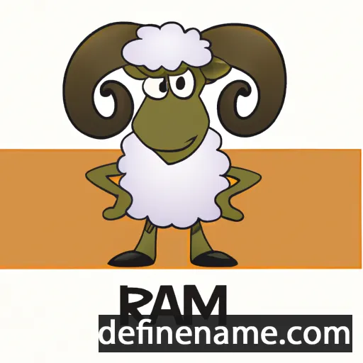 cartoon of the name Ram