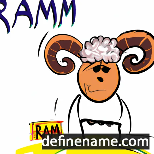 cartoon of the name Ram