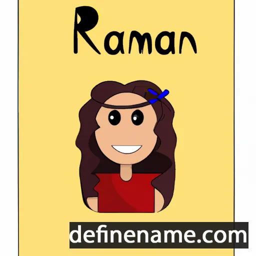 cartoon of the name Ramani