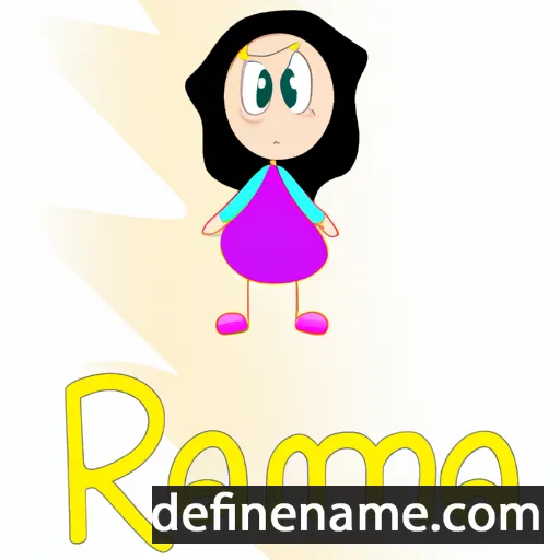 cartoon of the name Ramia