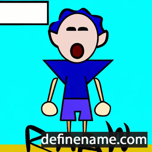 cartoon of the name Ran