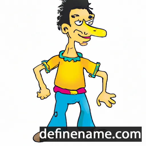 cartoon of the name Randel