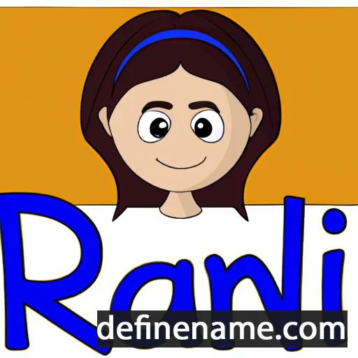 cartoon of the name Rani