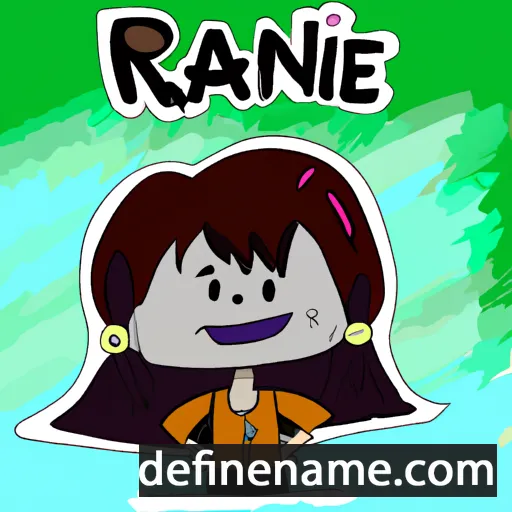 cartoon of the name Ranie