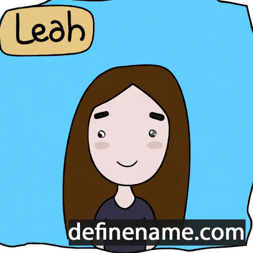 Leah cartoon