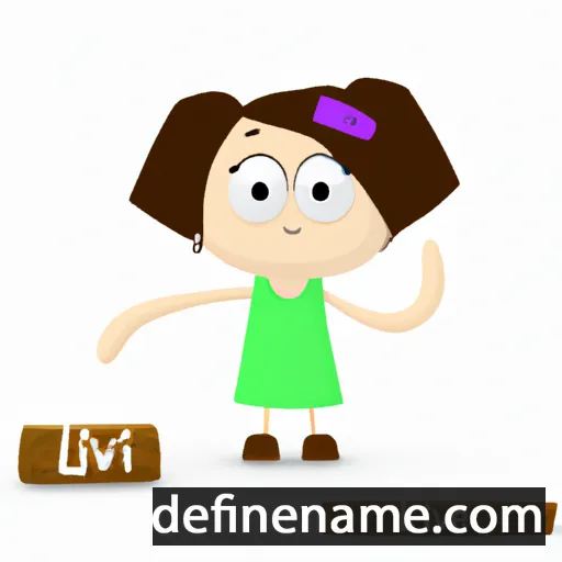 cartoon of the name Liv