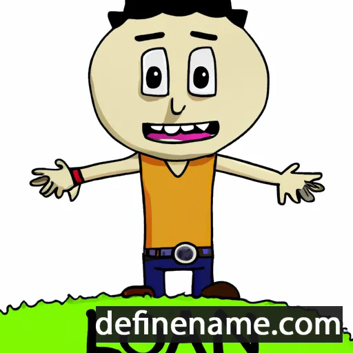 cartoon of the name Loan