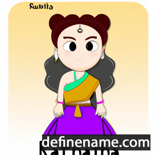 cartoon of the name Rathana