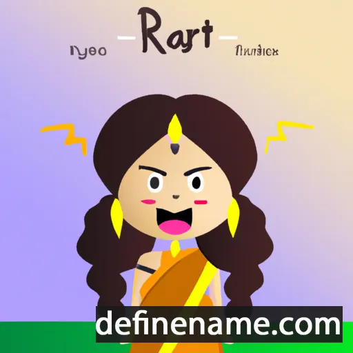 cartoon of the name Ratri