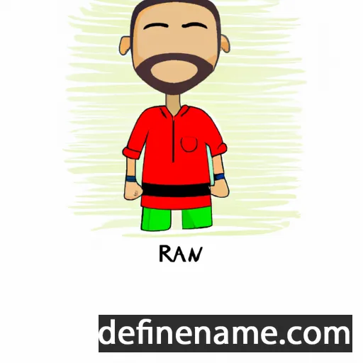 cartoon of the name Rawi