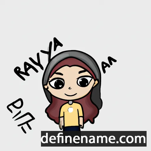 cartoon of the name Raya