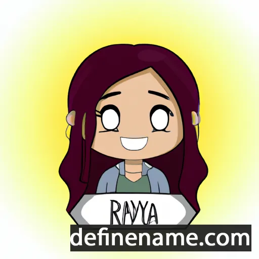 cartoon of the name Rayana