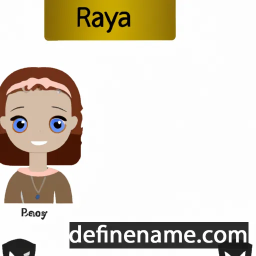 cartoon of the name Rayna