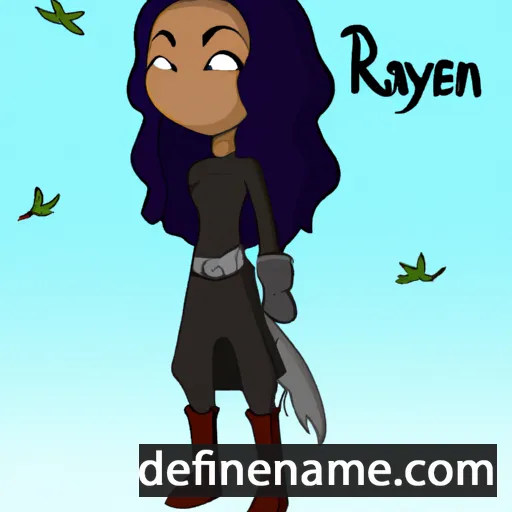 Rayven cartoon