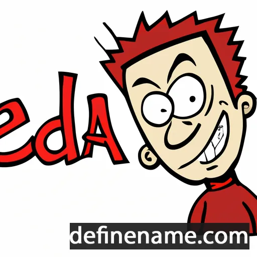 cartoon of the name Reda