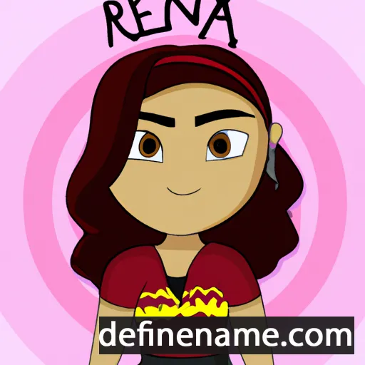 cartoon of the name Reena