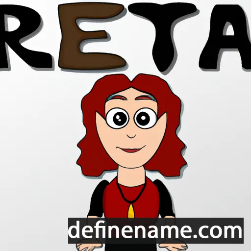 cartoon of the name Reeta