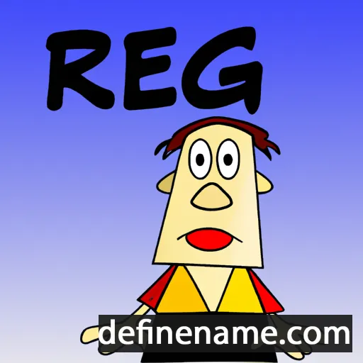 cartoon of the name Rege