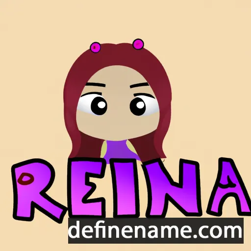 cartoon of the name Reina