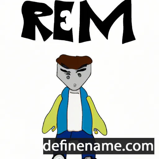 cartoon of the name Rem