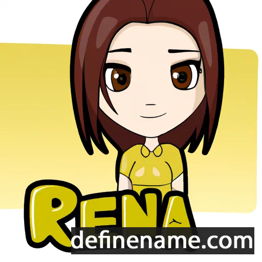 cartoon of the name Rena