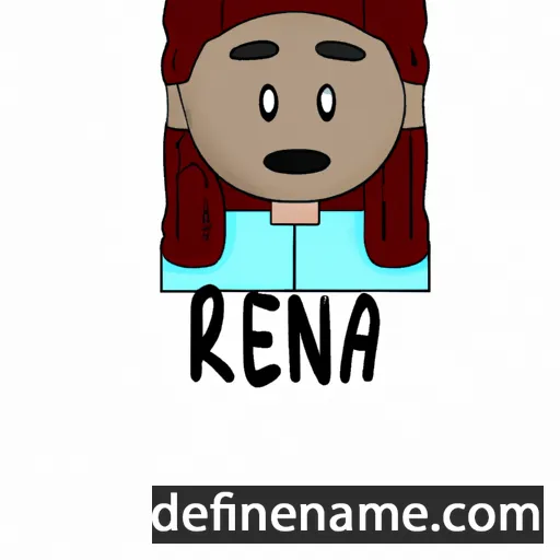 cartoon of the name Renea