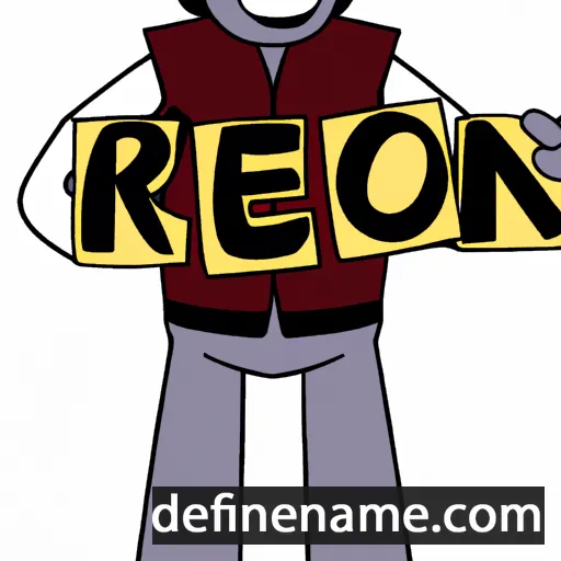 cartoon of the name Reon