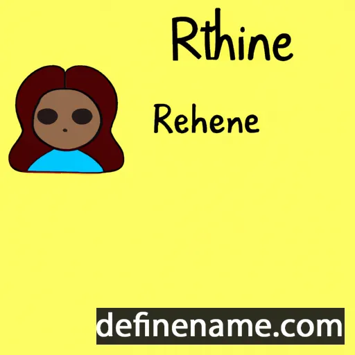 Rhéane cartoon