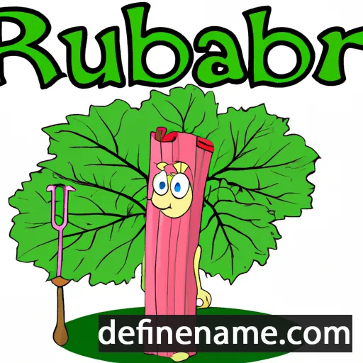 Rhubarb cartoon