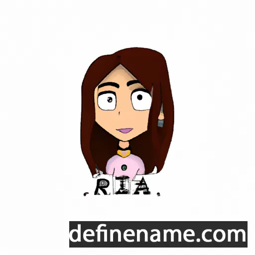 cartoon of the name Ria