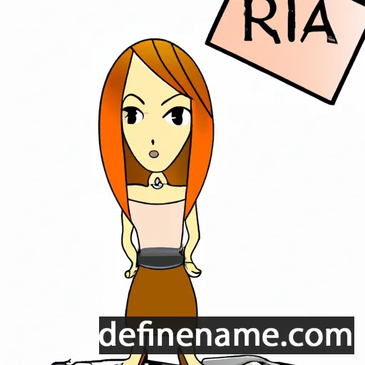 cartoon of the name Ria